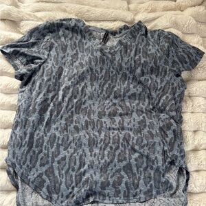 Blue Leopard Print pajama set